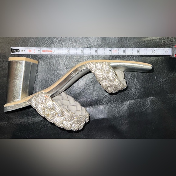 DV by Dolce Vita Silver Braided Heels - Picture 5 of 6